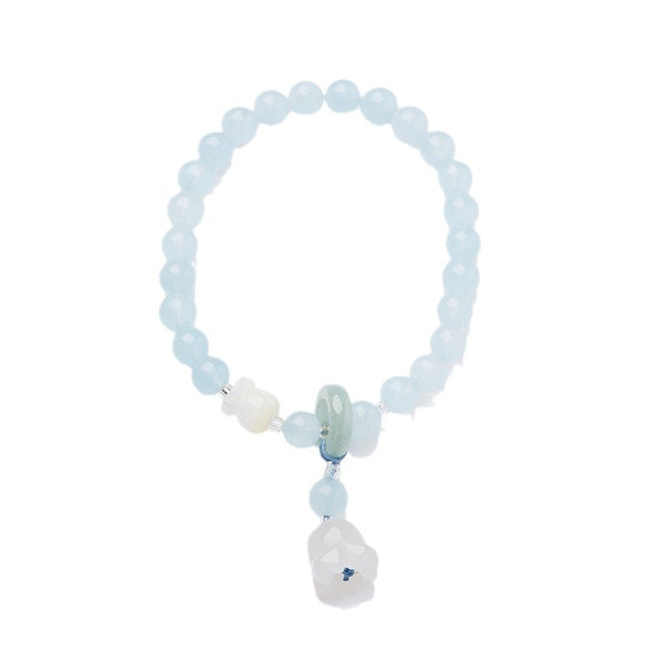 SukhaZen Columbia Blue Crystal Bracelet